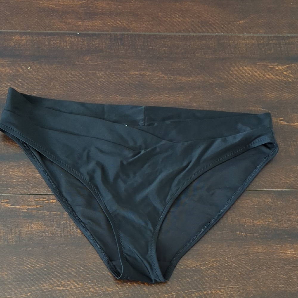 Aerie Black Bikini Bottom Classic Swimwear